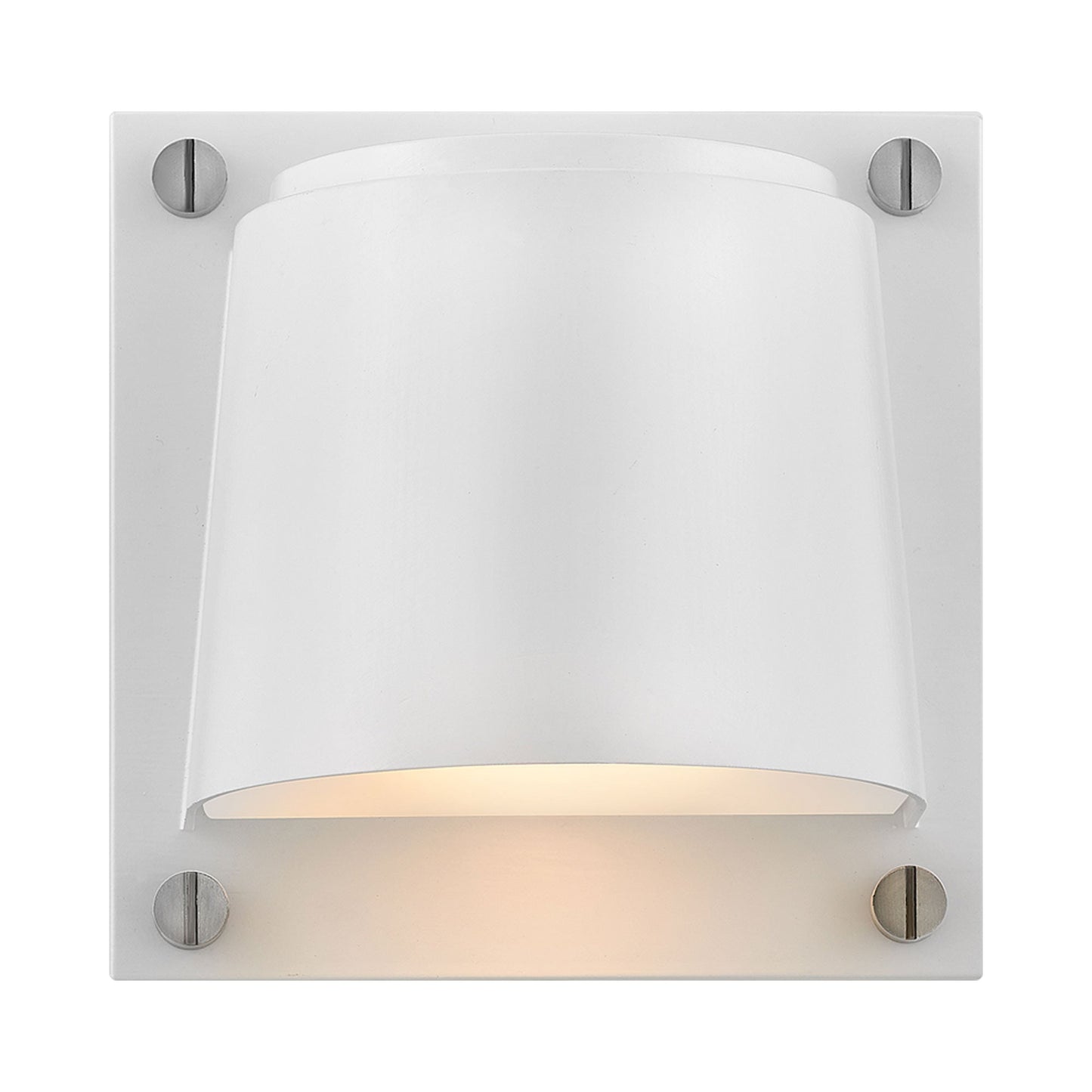 Scout Outdoor Wall Light in Satin White.