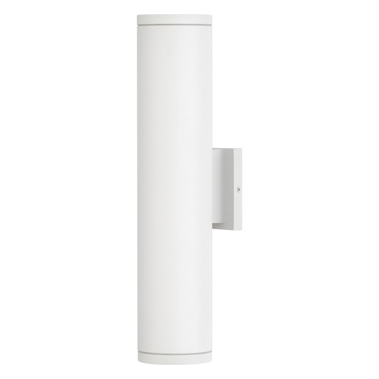 Silo Outdoor Up/Down Wall Light in Textured White (20-Inch