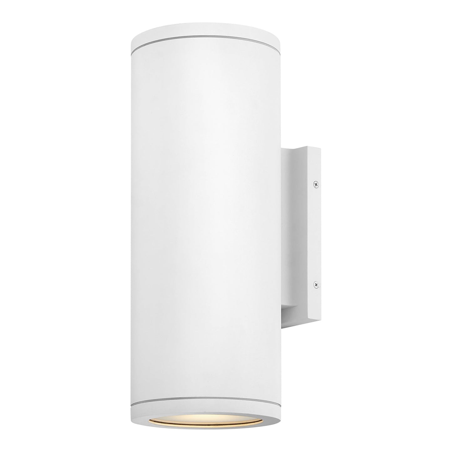 Silo Outdoor Up/Down Wall Light in Textured White (Large).