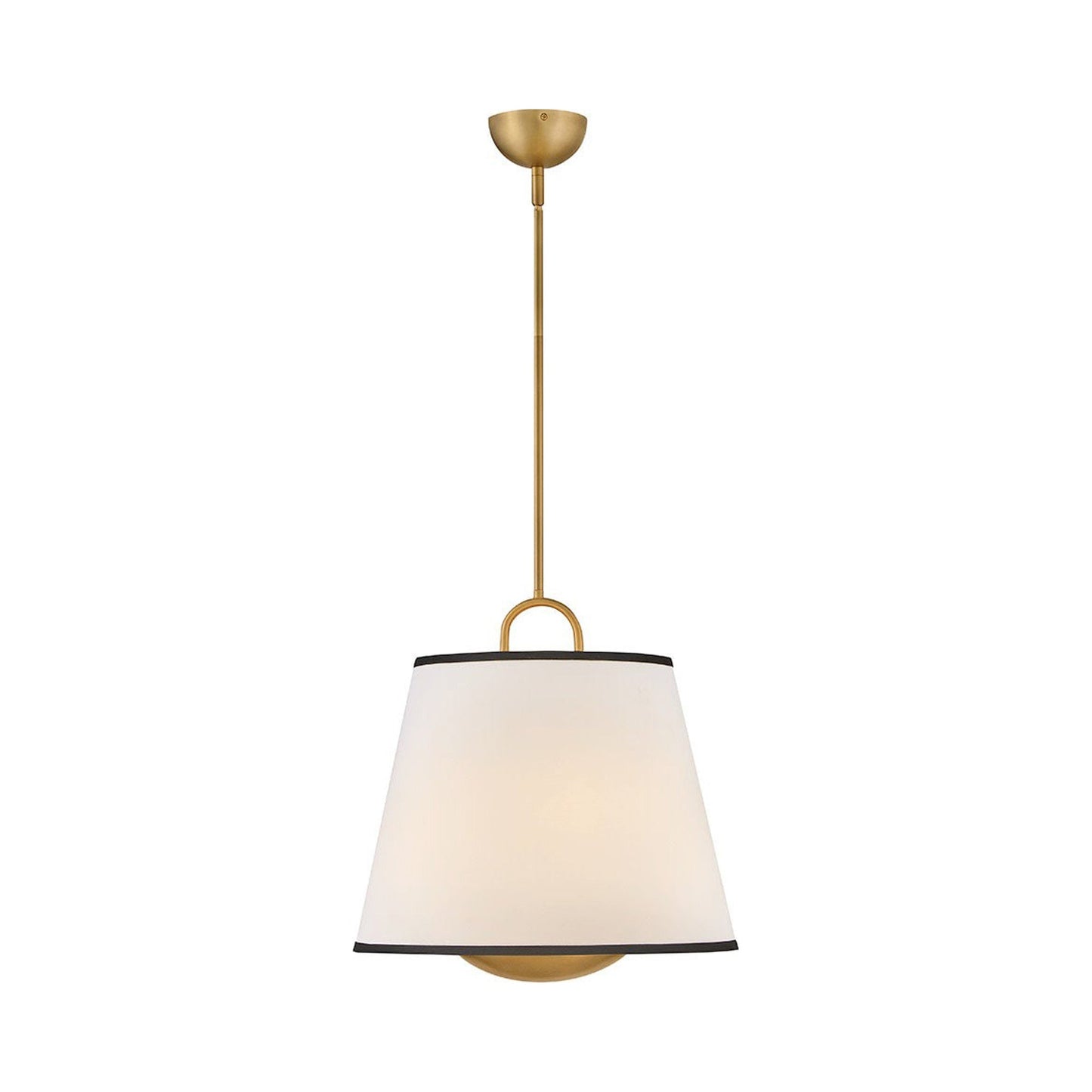 Sonia Pendant Light in Off-White Linen.