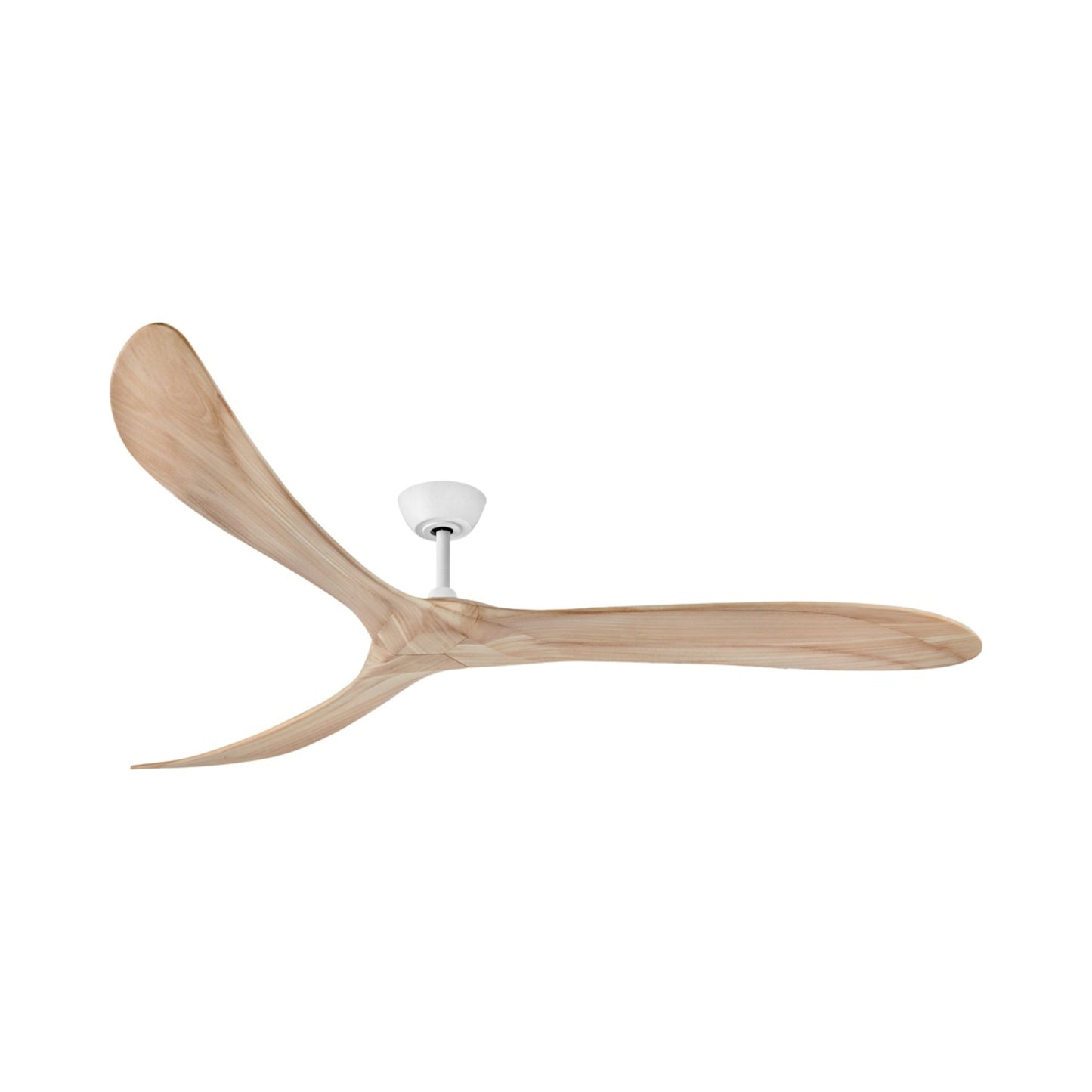 Swell Ceiling Fan in Matte White/Natural (80-Inch).