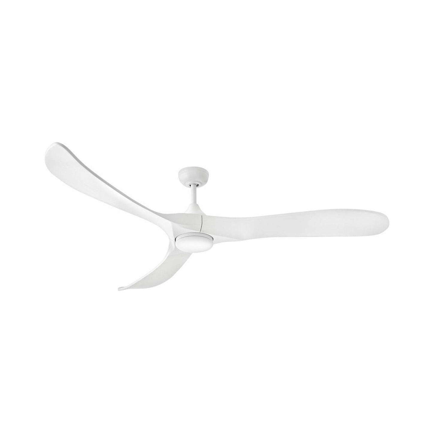 Swell LED Ceiling Fan in Matte White (72-Inch).