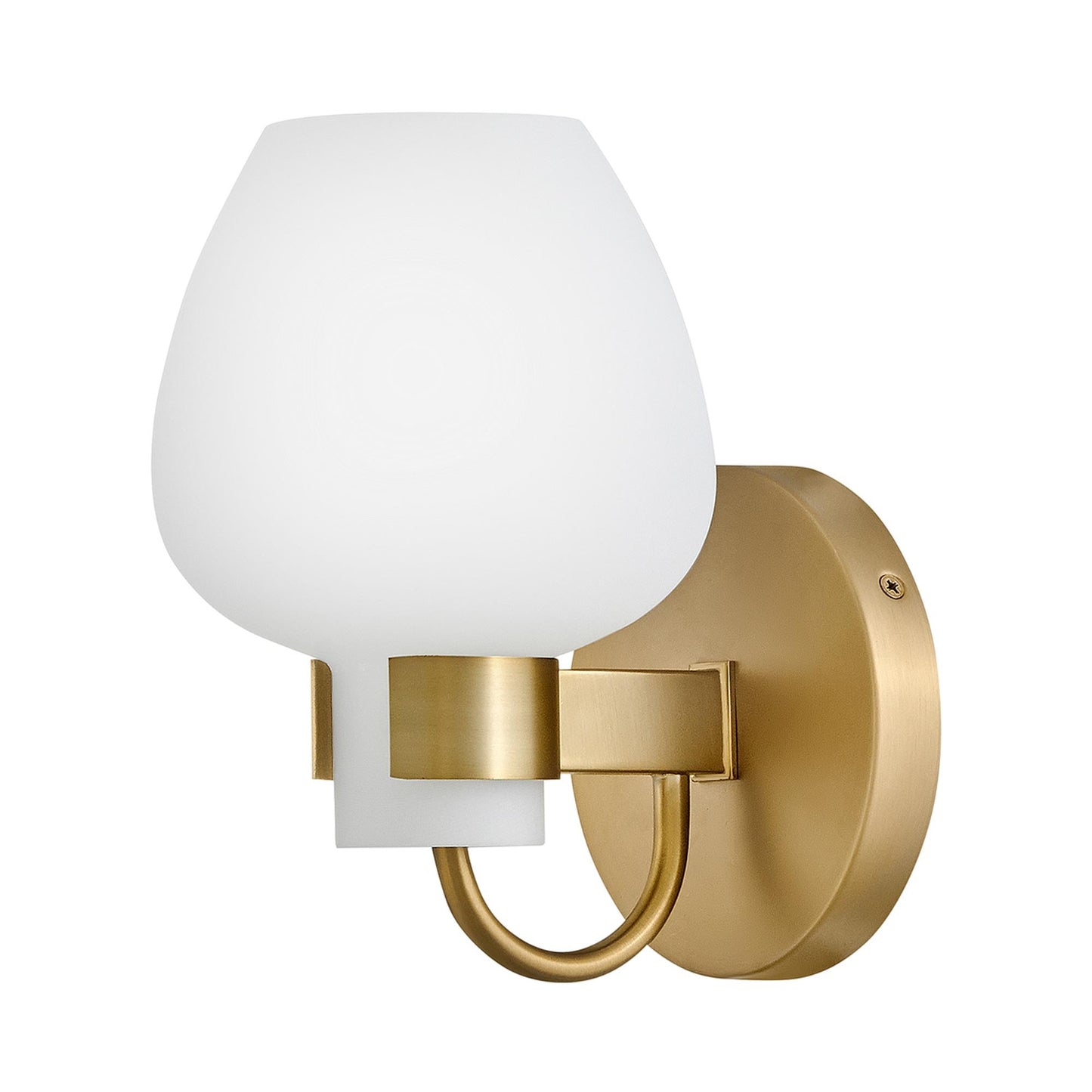 Sylvie Wall Light in Heritage Brass.