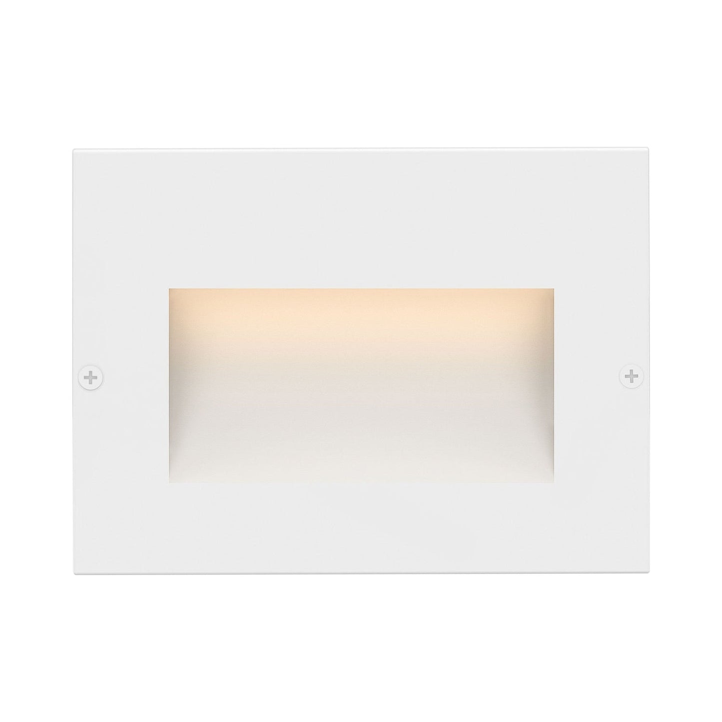 Taper LED Deck Light in Satin White (3.5-Inch).