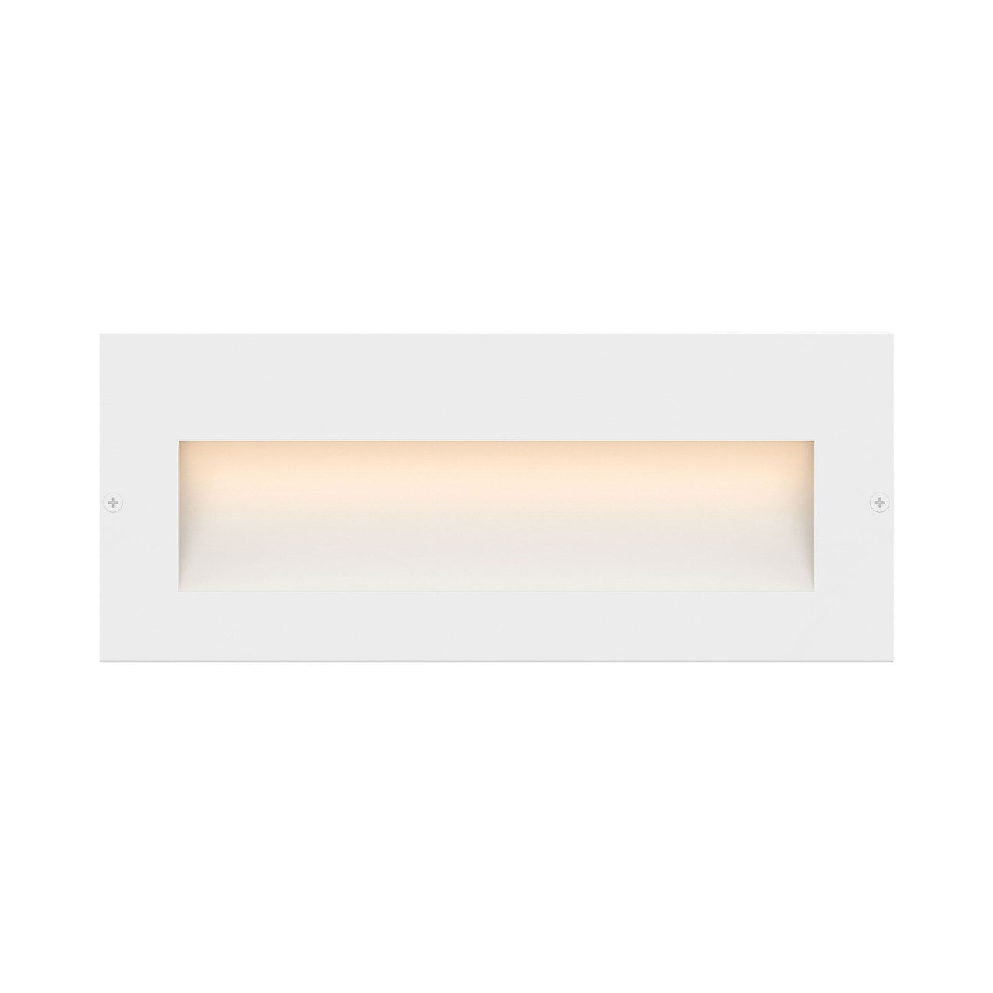 Taper LED Step Light in Satin White (3.5-Inch).