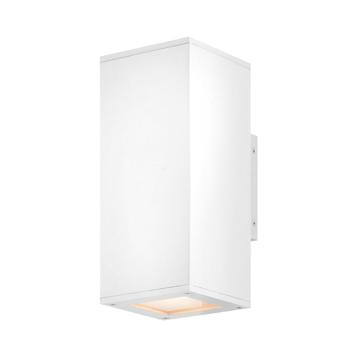 Tetra Outdoor Wall Light in Textured White (2-Light).