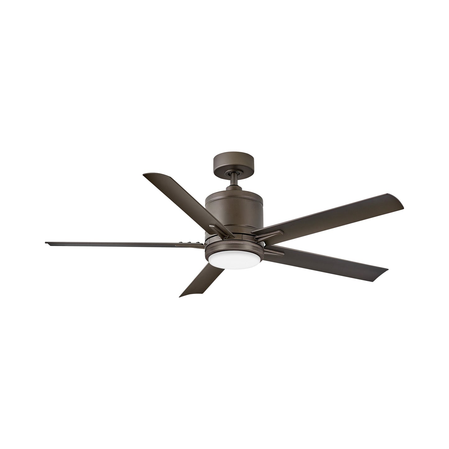 Vail Outdoor LED Smart Ceiling Fan in Metallic Matte Bronze.