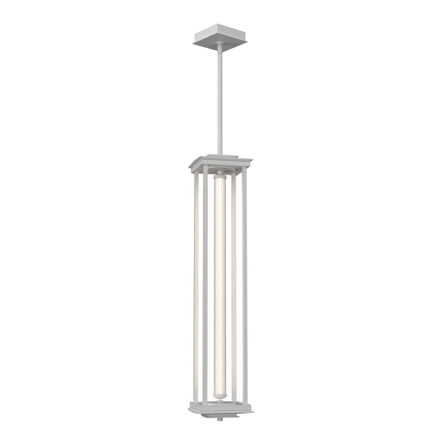 Athena LED Pendant Light in White (35.6-Inch).