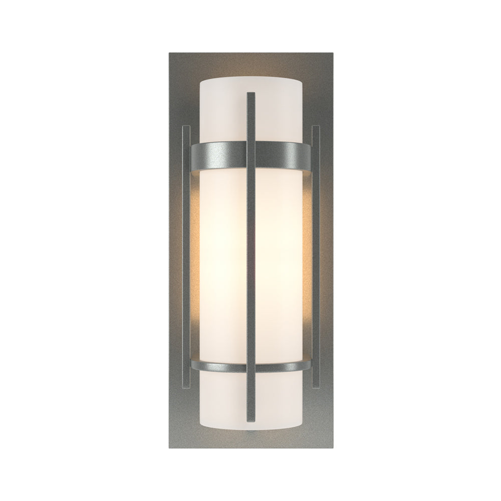 Banded Vertical Bar Wall Light in Vintage Platinum.