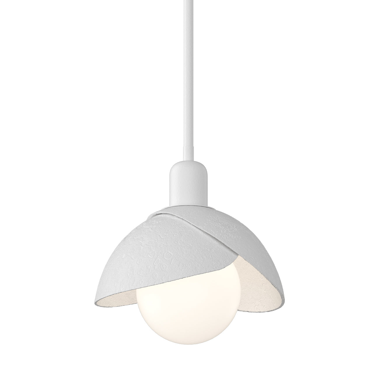 Brooklyn 02 Double Shade Mini Pendant Light in White.