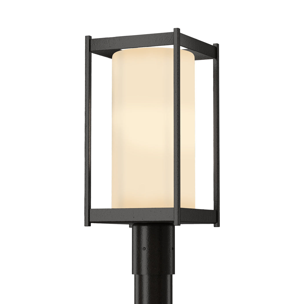 Cela Outdoor Post Light in Oil Rubbed Bronze (Opal Glass).