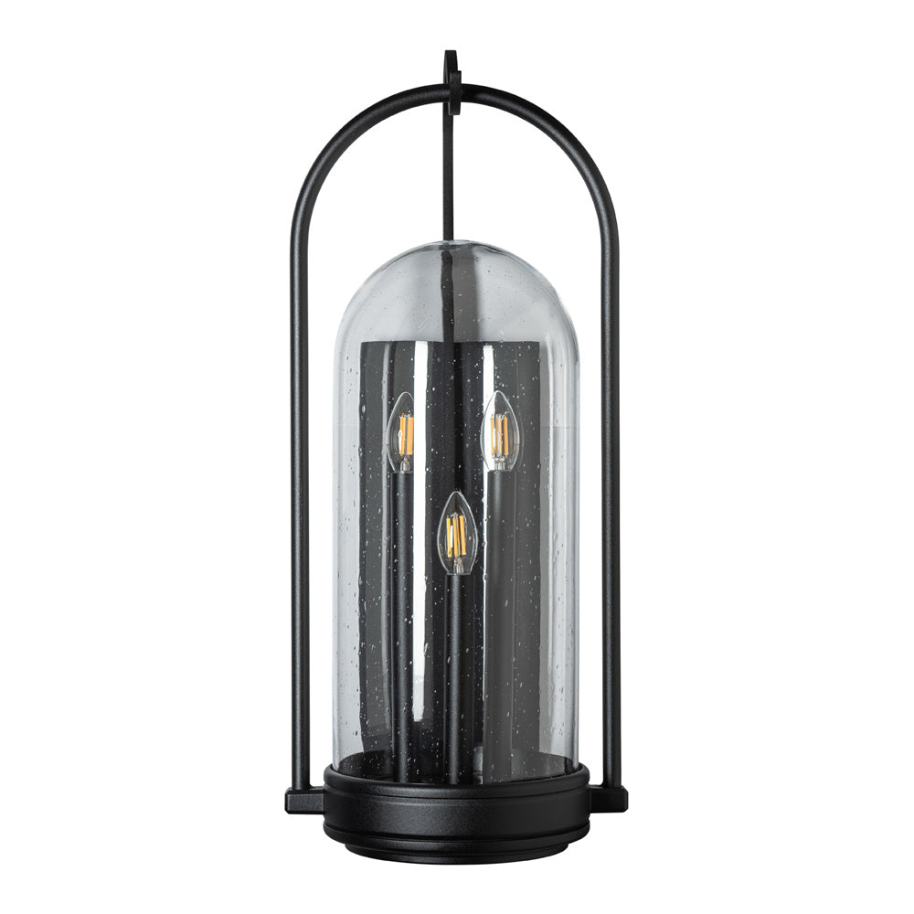Davis Outdoor Wall Light in Coastal Black (28.5-Inch).