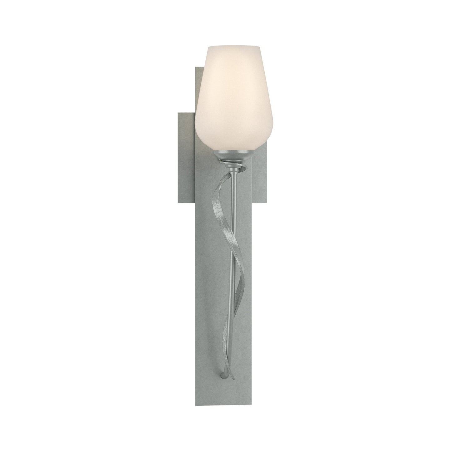 Flora Stem Wall Light in Vintage Platinum (Opal Glass).