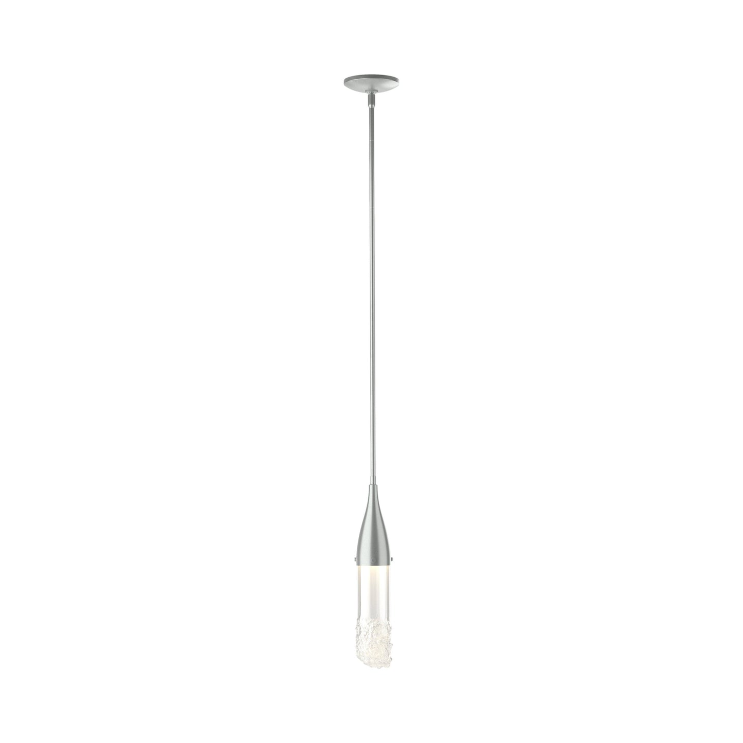 Fritz Glass Mini Pendant Light in Vintage Platinum.
