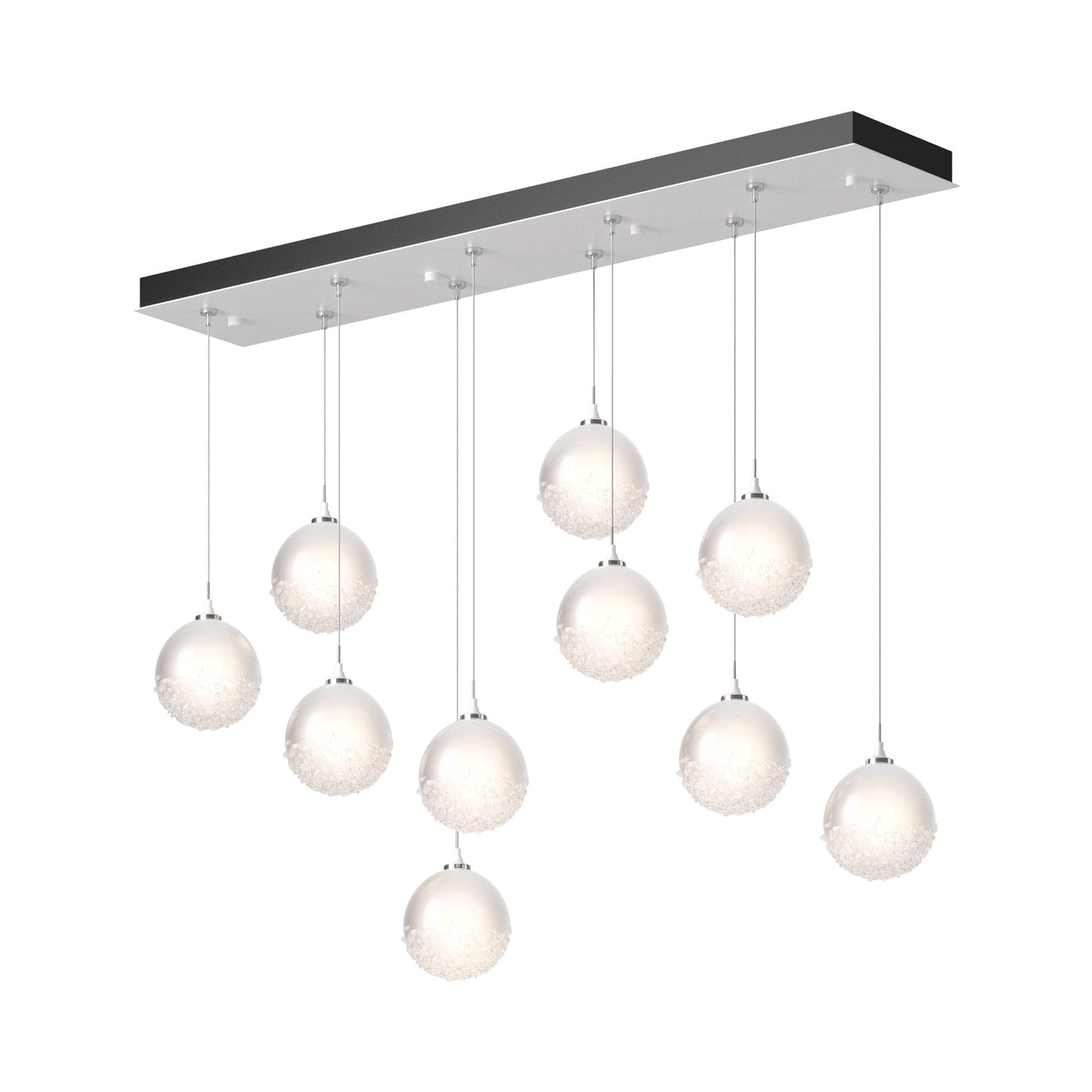 Fritz Globe Pendant Light in White (Standard/10-Light).