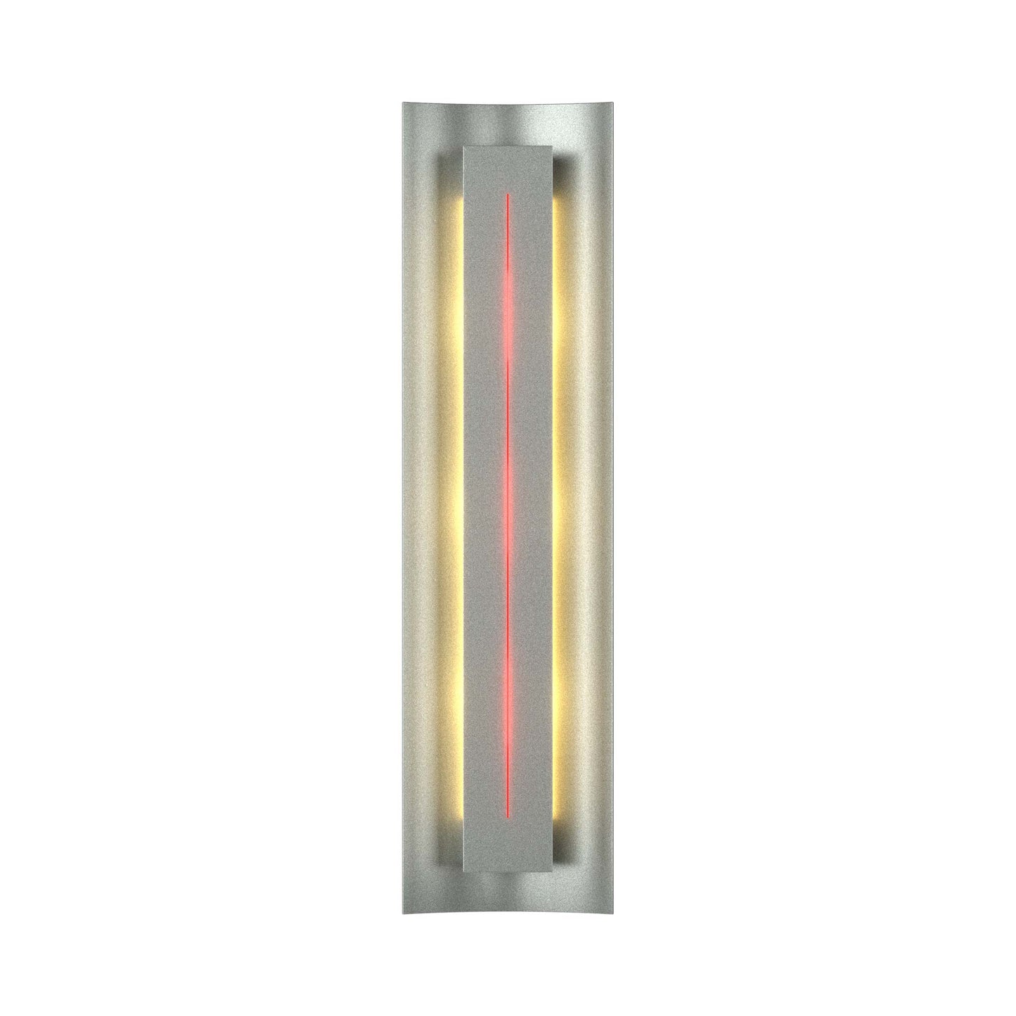 Gallery 217635 Wall Light in Vintage Platinum/Red Glass.