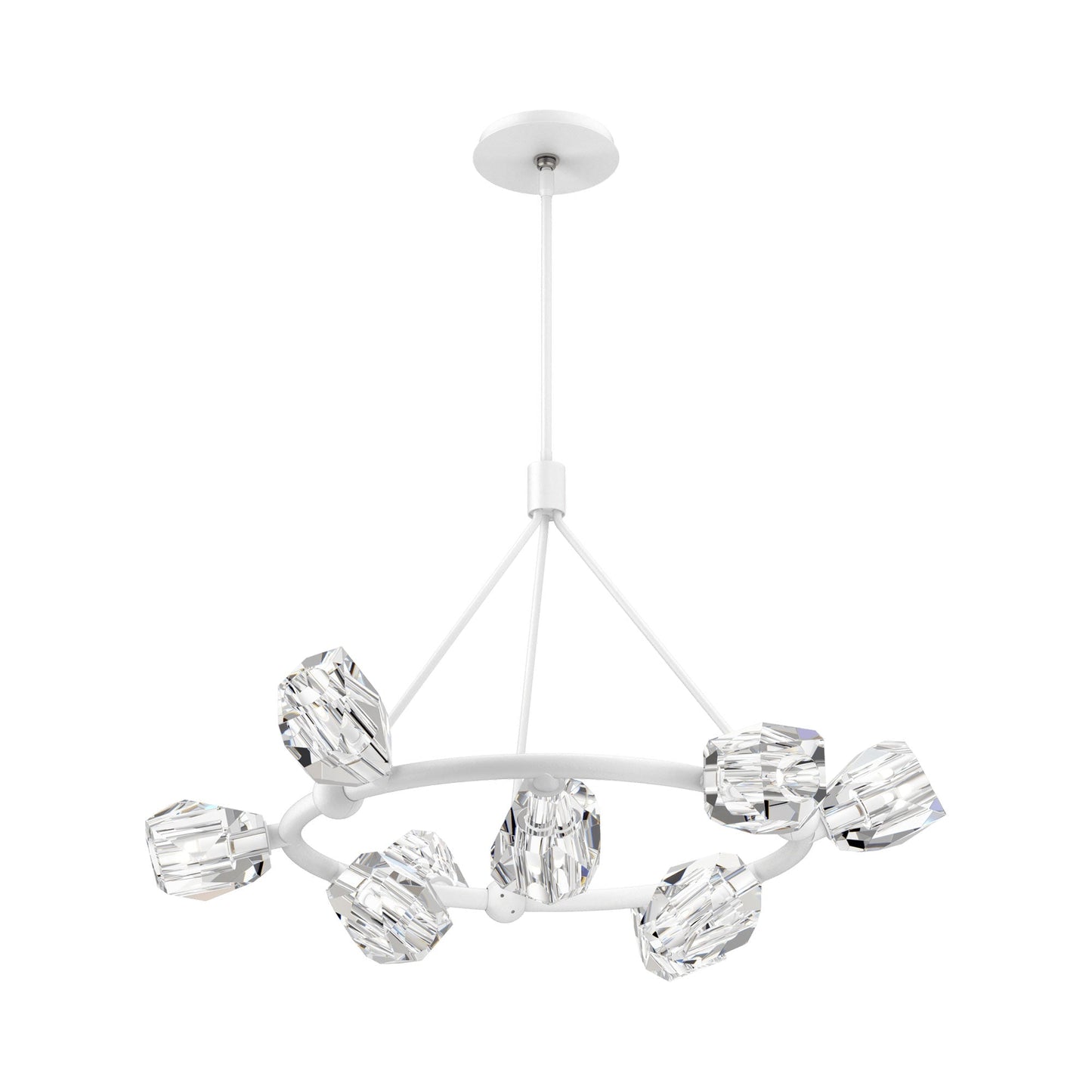 Gatsby Ring Pendant Light in White.
