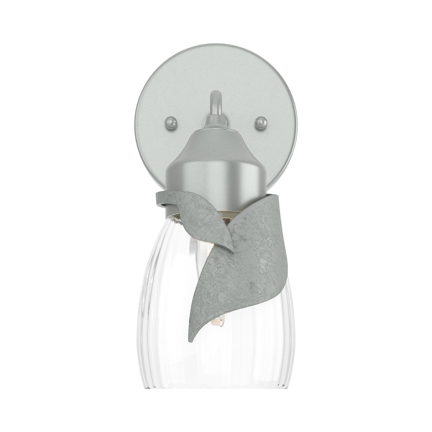 Lapas Bath Wall Light in Vintage Platinum (Water Glass).