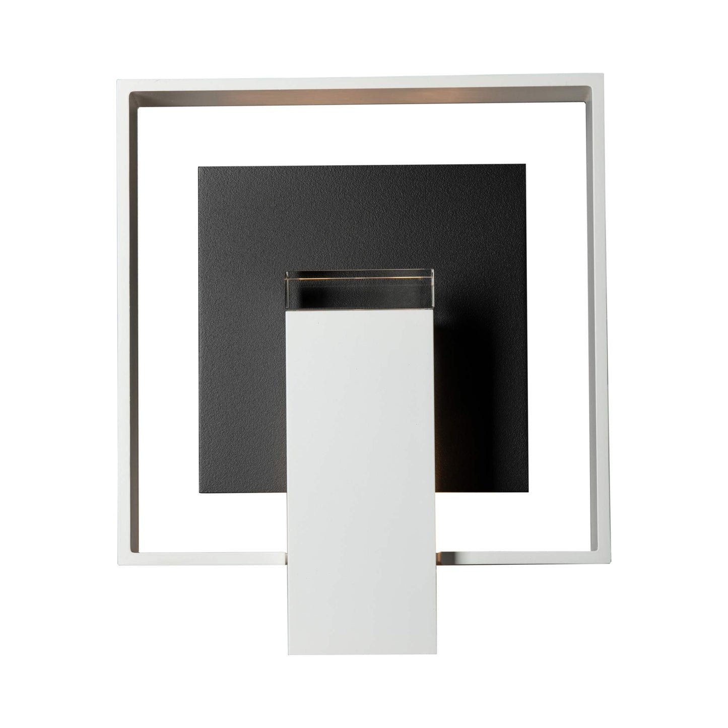 Shadow Box Dark Sky Outdoor Wall Light in Coastal White/Coastal Black (11.7-Inch).