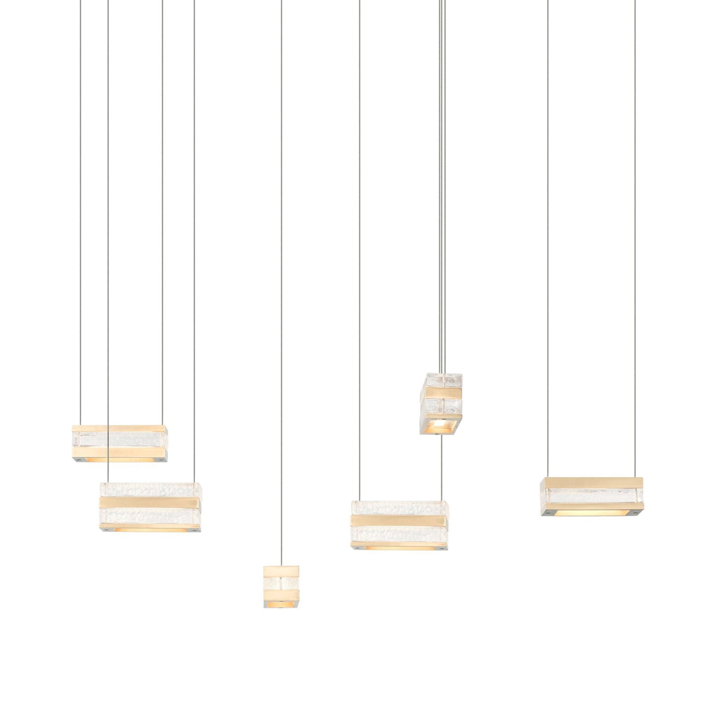 Stacks LED Pendant Light in Oil Rubbed Bronze (6-Light).