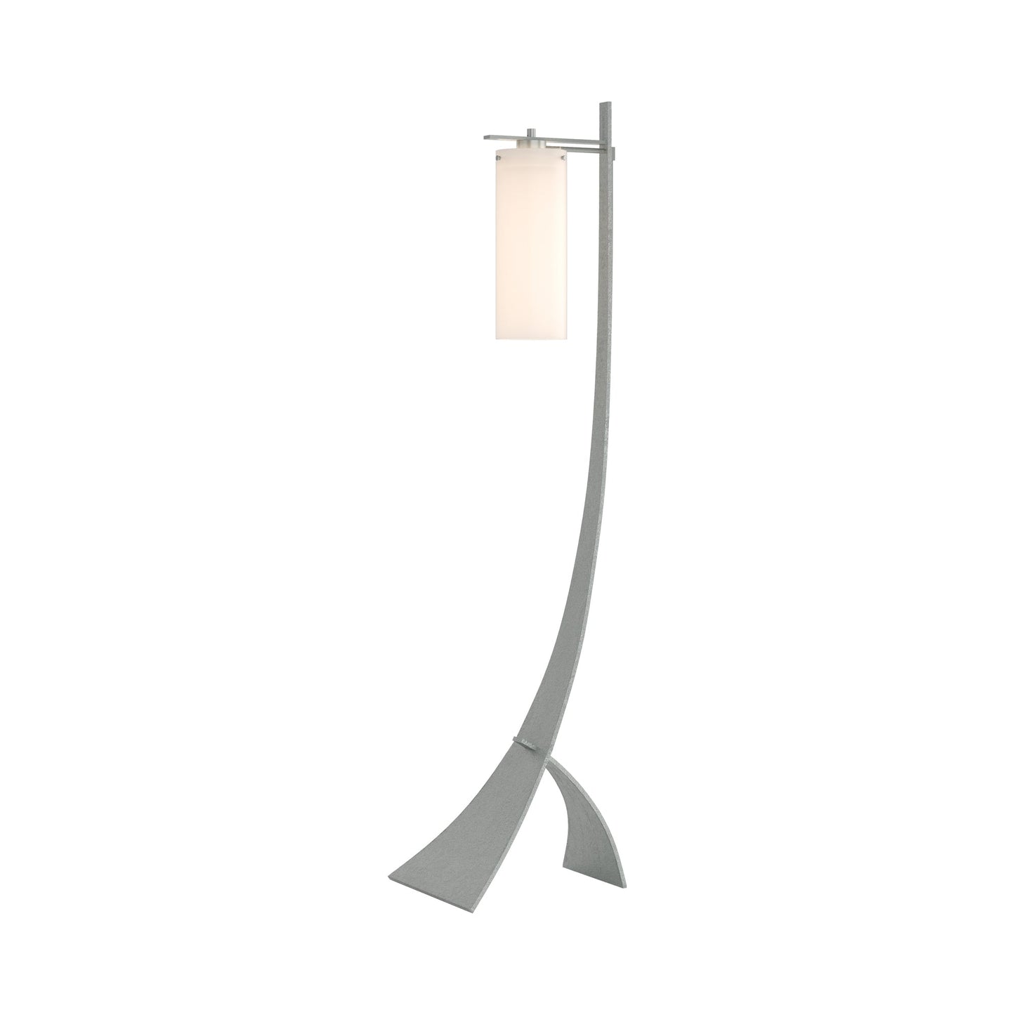 Stasis Glass Floor Lamp in Vintage Platinum.