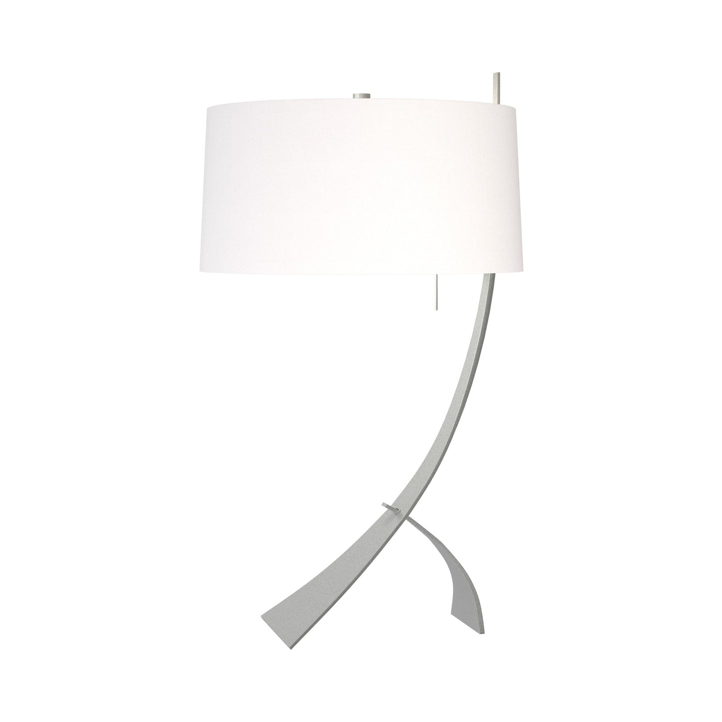 Stasis Table Lamp in Vintage Platinum/Natural Anna.