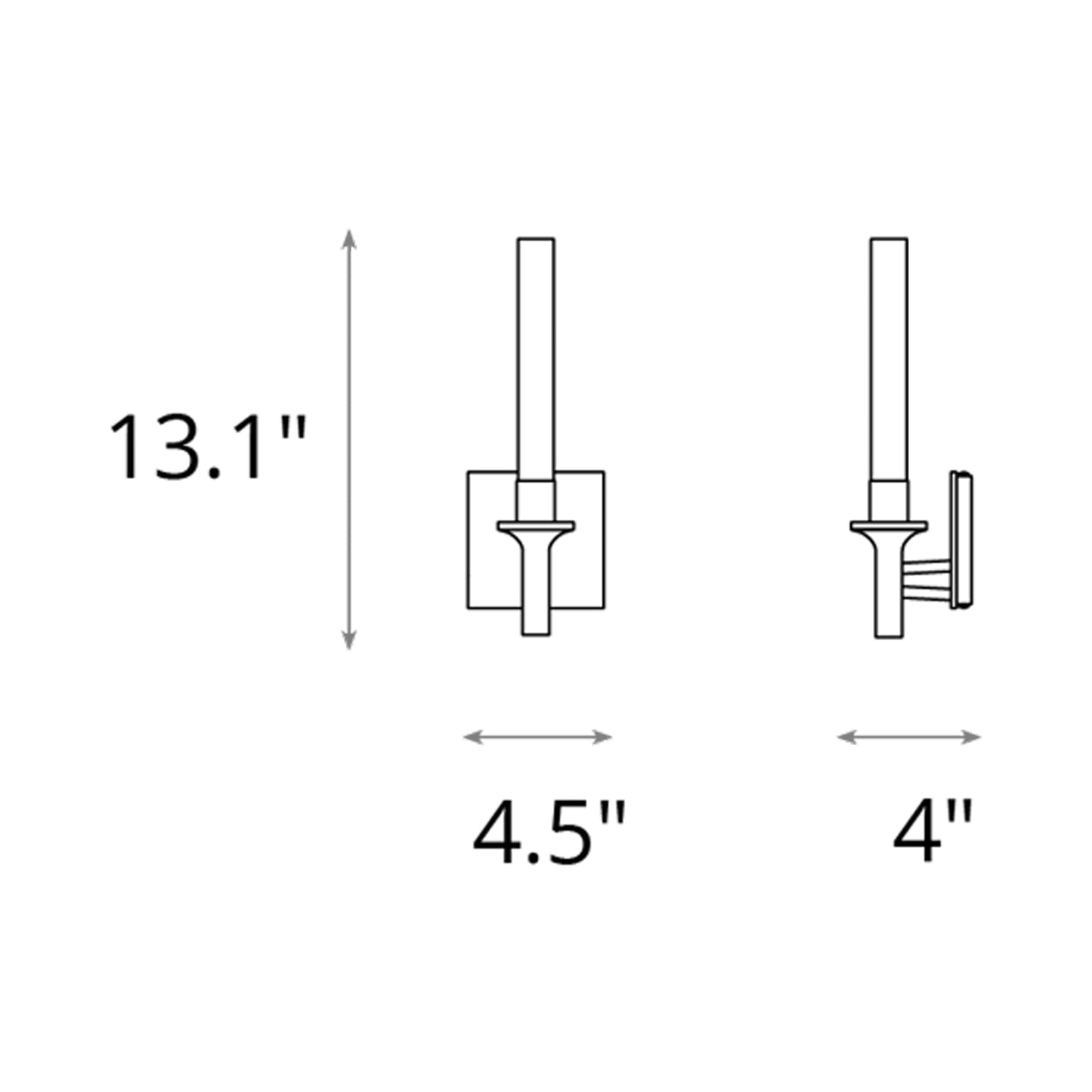 Truss Wall Light - line drawing.