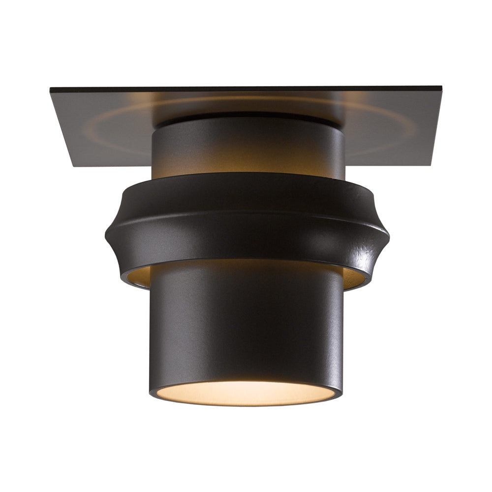 Twilight Outdoor Semi-Flush Mount Ceiling Light in Medium/Incandescent/Oil Rubbed Bronze.
