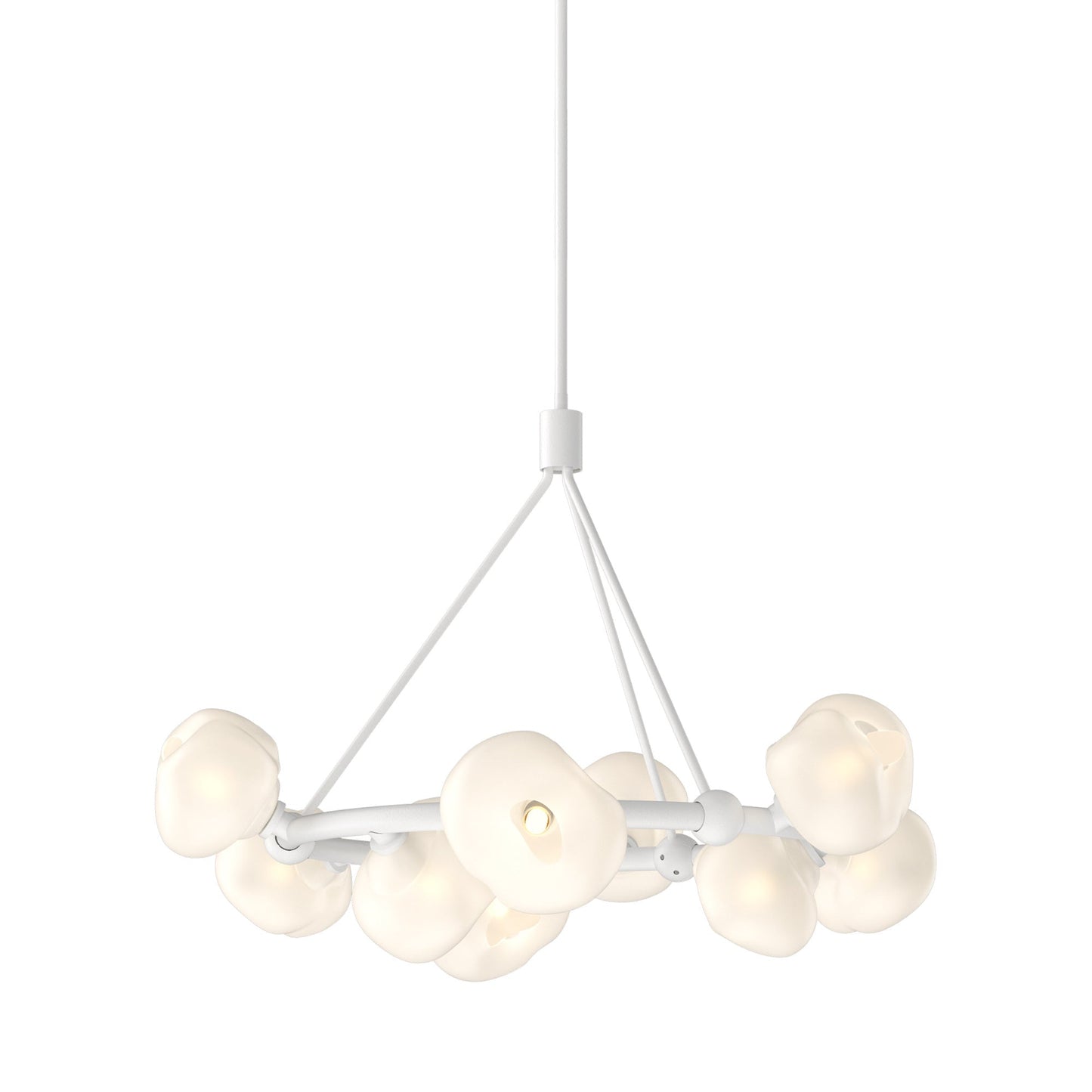 Ume Ring Pendant Light in White.