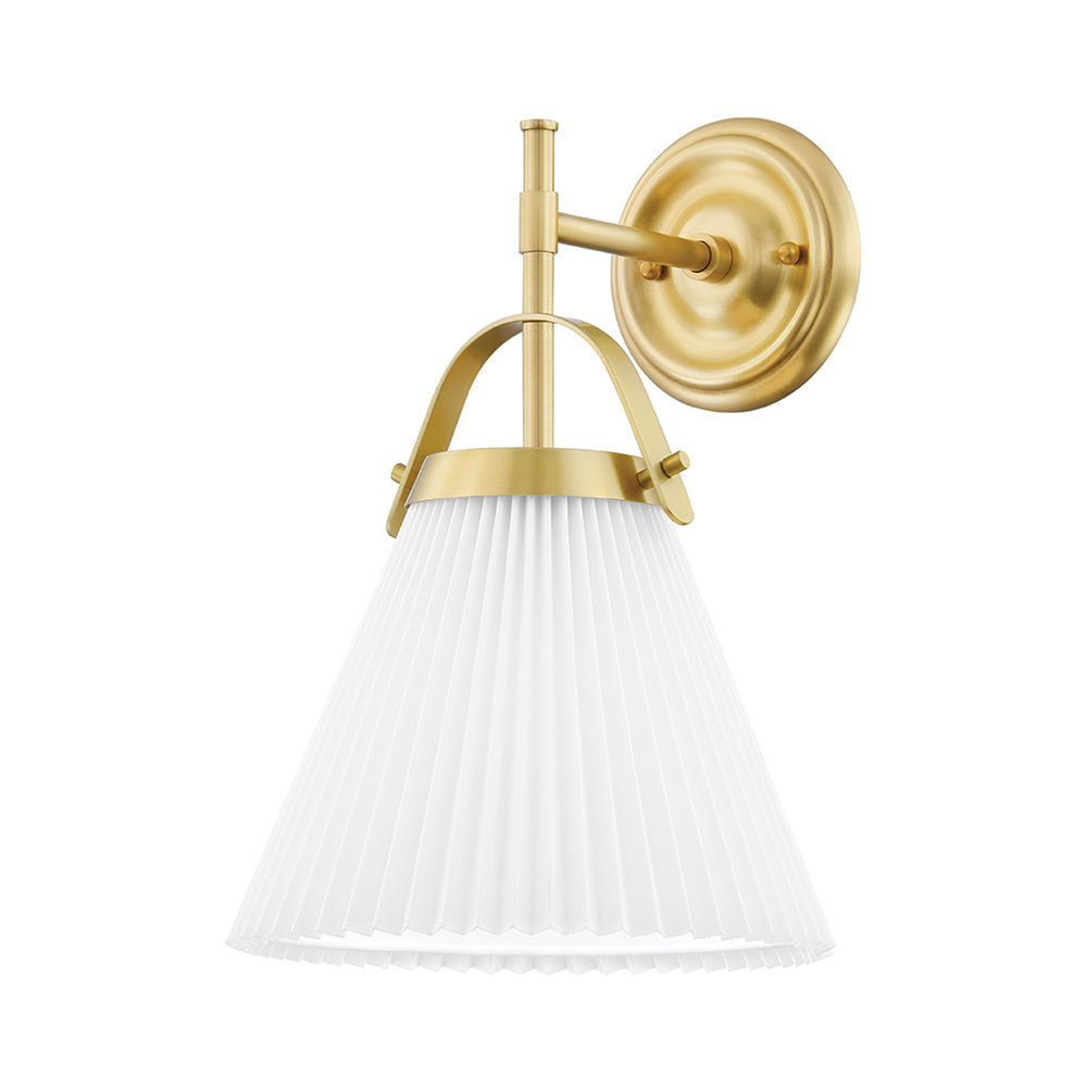 Aldridge Wall Light in Aged Brass.