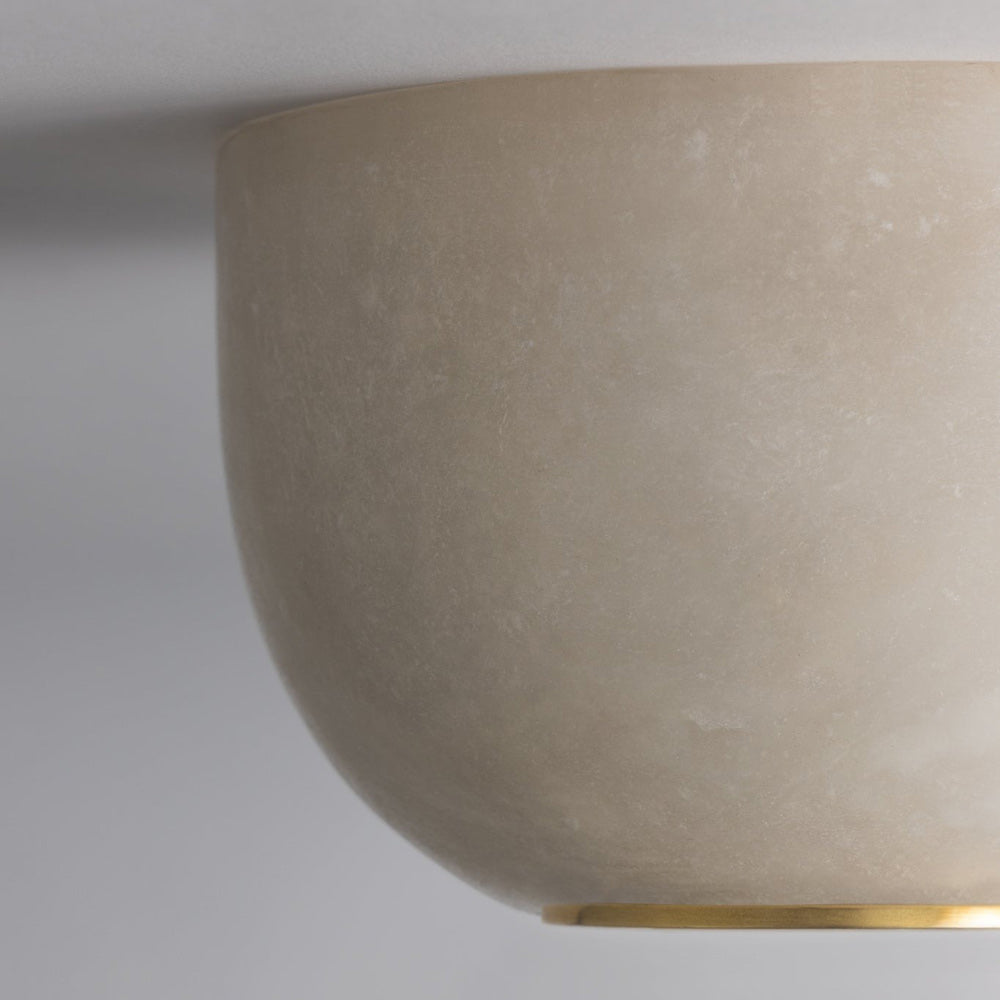 Bains Corner Flush Mount Ceiling Light in Detail.