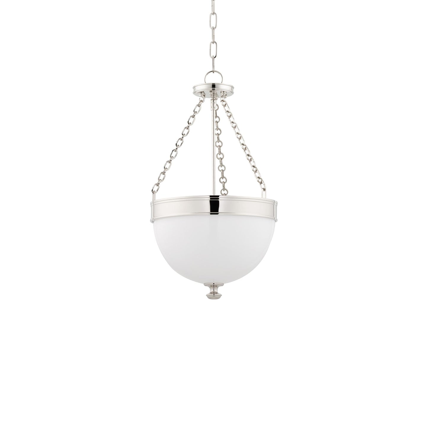 Barrington Pendant Light in Polished Nickel (Small).