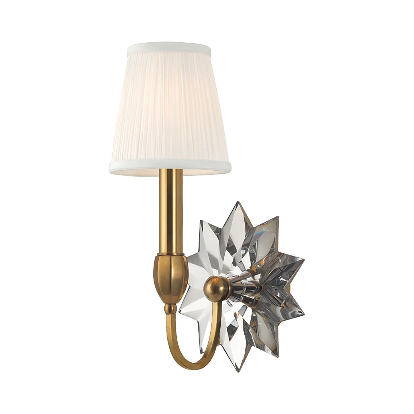 Barton Wall Light in Aged Brass (1-Light).