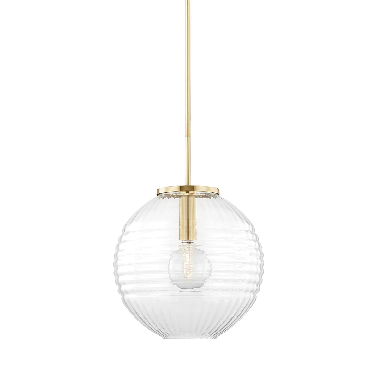Bay Ridge Pendant Light in Aged Brass (Large).