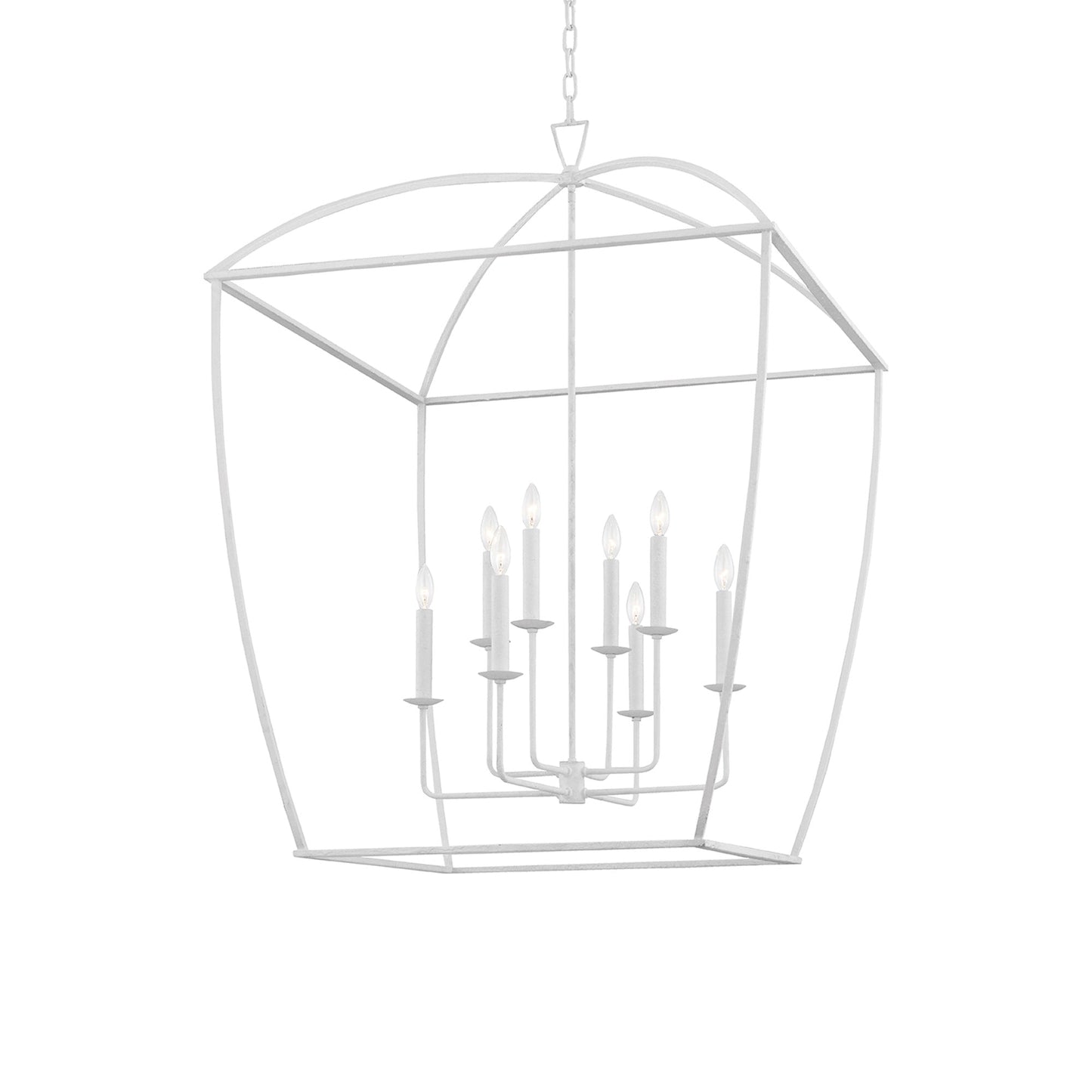 Bryant Pendant Light in White Plaster (34-Inch).