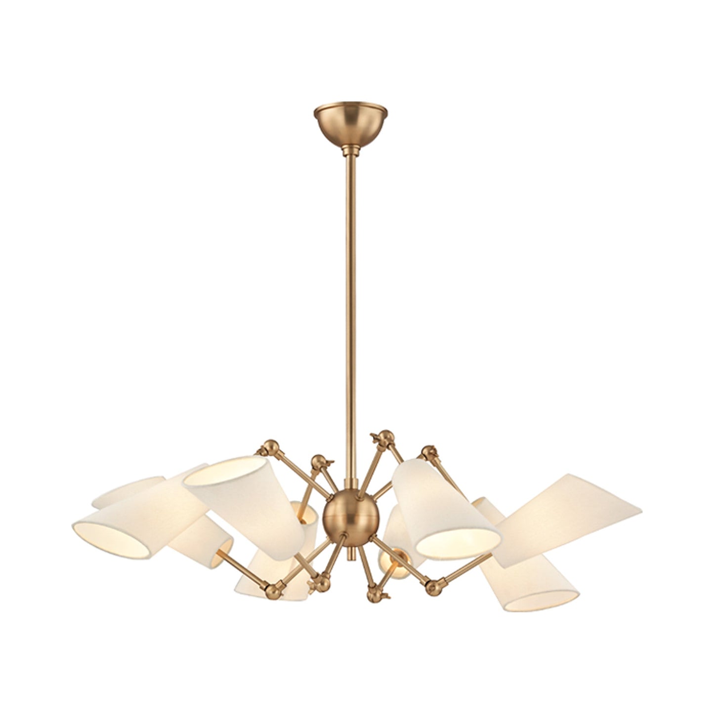 Buckingham Chandelier in Aged Brass (8-Light).