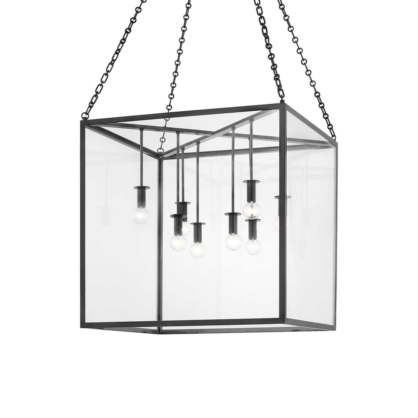 Catskill Pendant Light in Aged Iron (24-Inch).