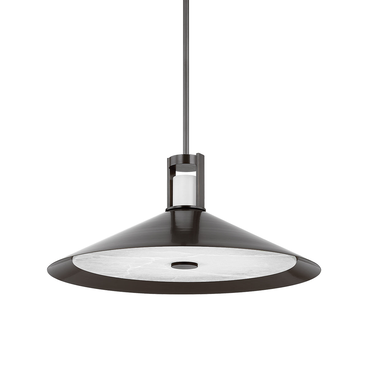 Clermont LED Pendant Light in Distressed Bronze (Large).