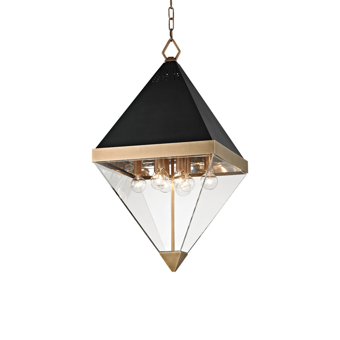 Coltrane Pendant Light in Aged Brass (8-Light).