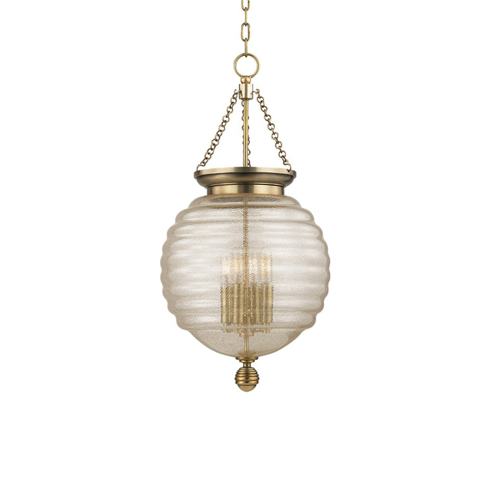 Coolidge Pendant Light in Aged Brass (4-Light).