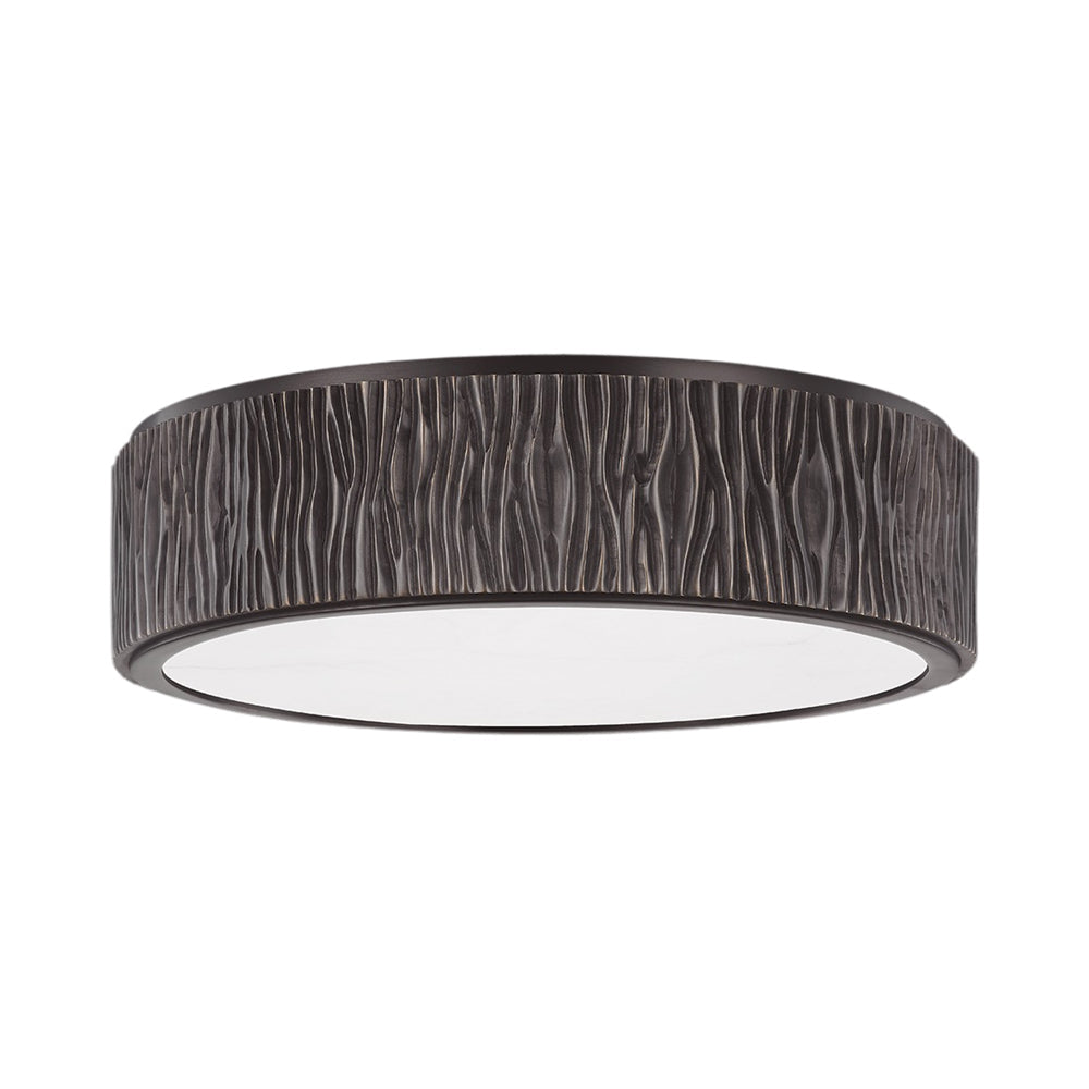 Crispin LED Flush Mount Ceiling Light in Old Bronze (Large).