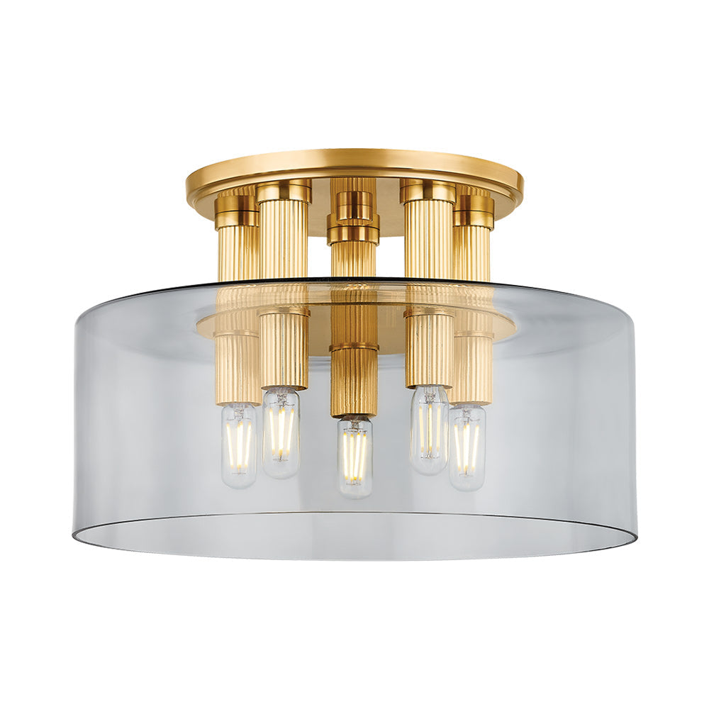 Crystler Flush Mount Ceiling Light (5-Light).