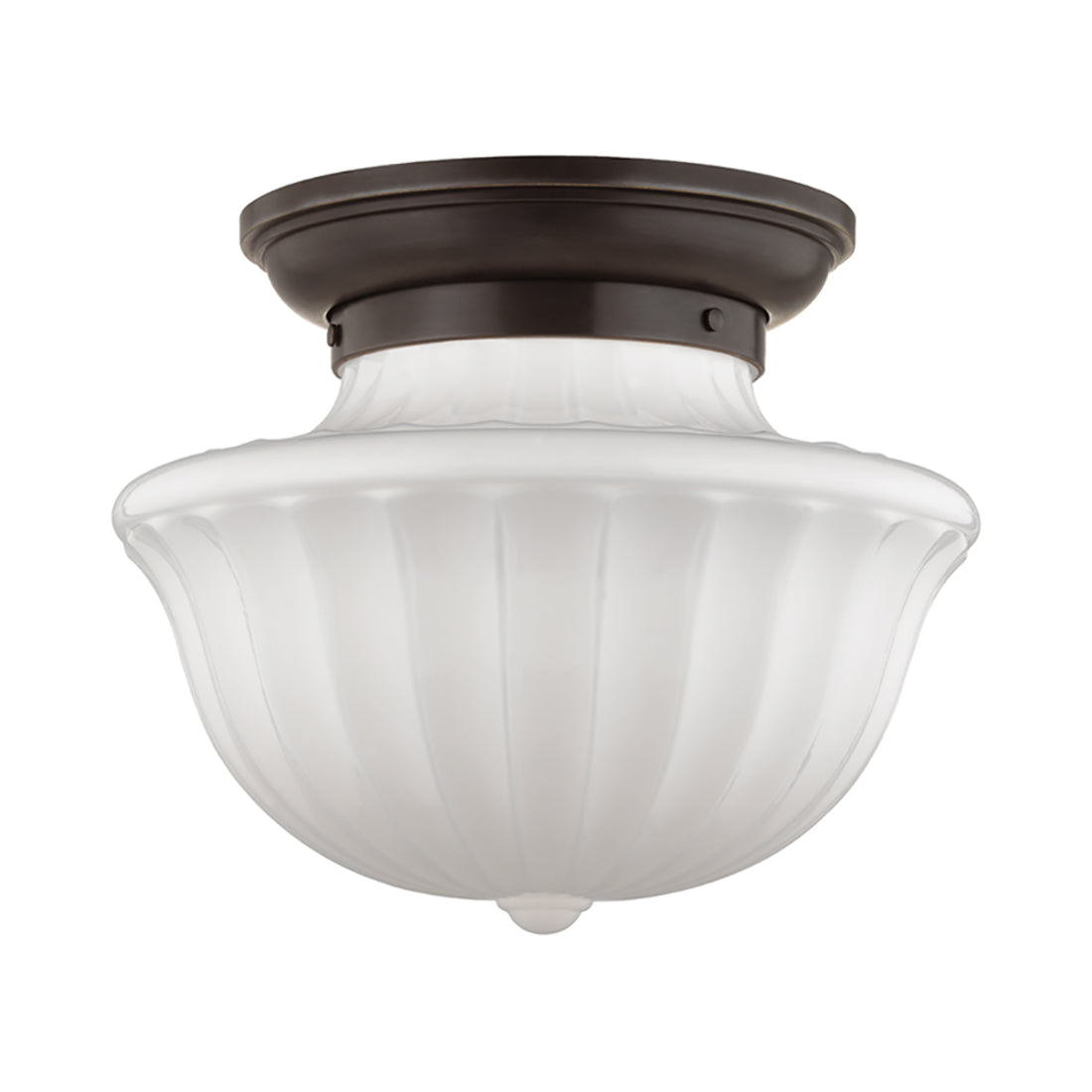 Dutchess Flush Mount Ceiling Light in Old Bronze (15-Inch).