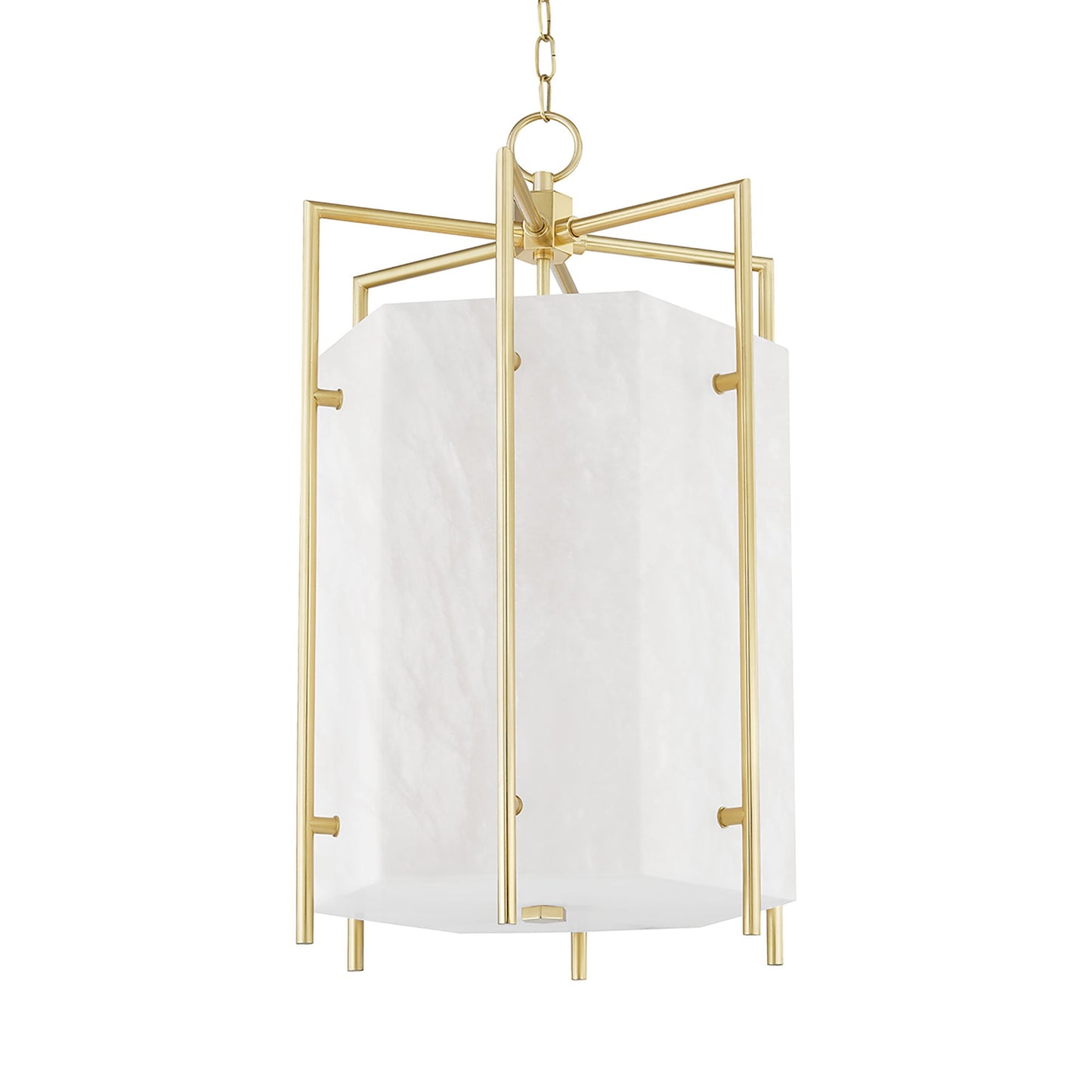 Flatbush Pendant Light in Aged Brass (6-Light).