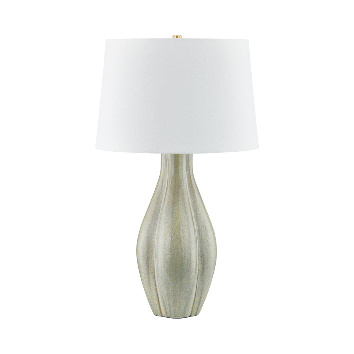 Galloway Table Lamp in Coastal Green.