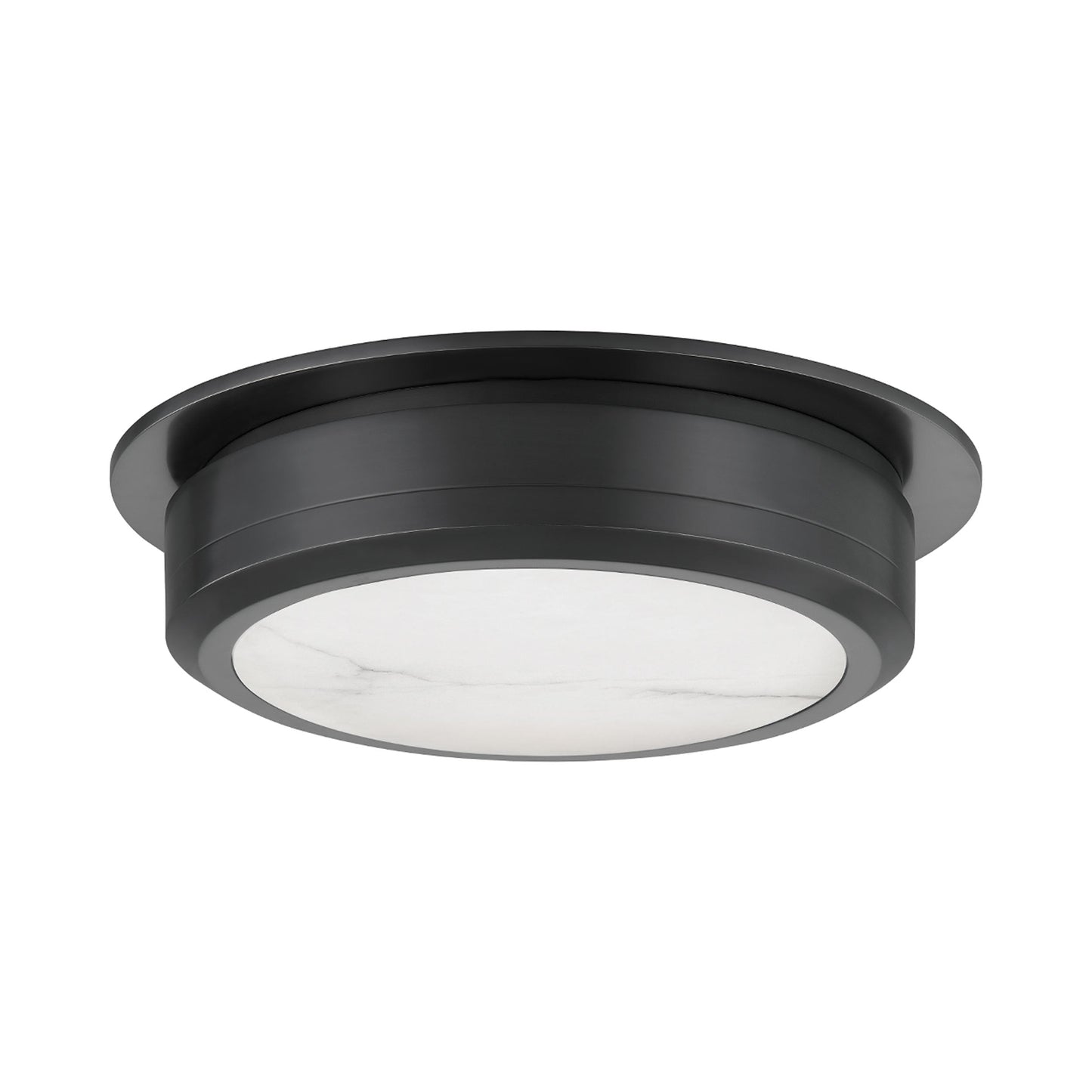 Greenport LED Flush Mount Ceiling Light in Old Bronze (Large).