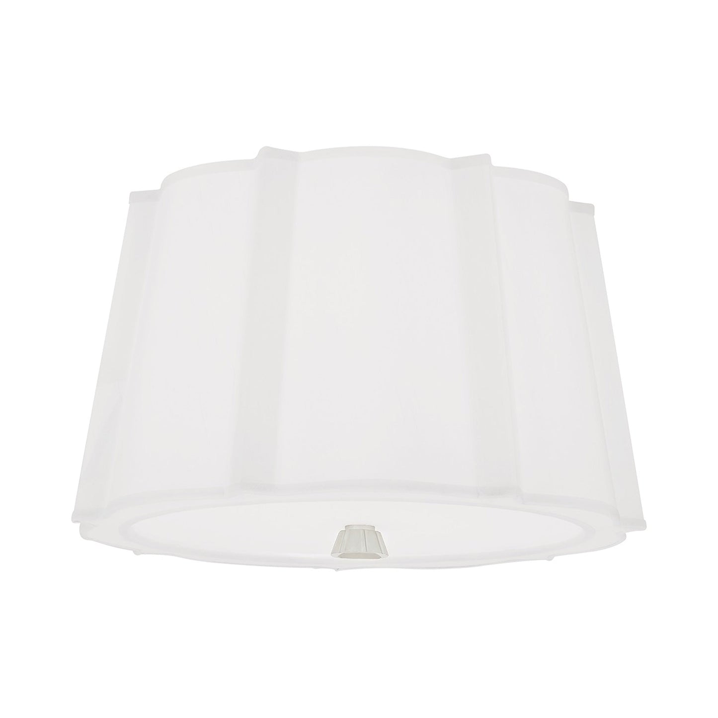 Humphrey Flush Mount Ceiling Light in Polished Nickel.
