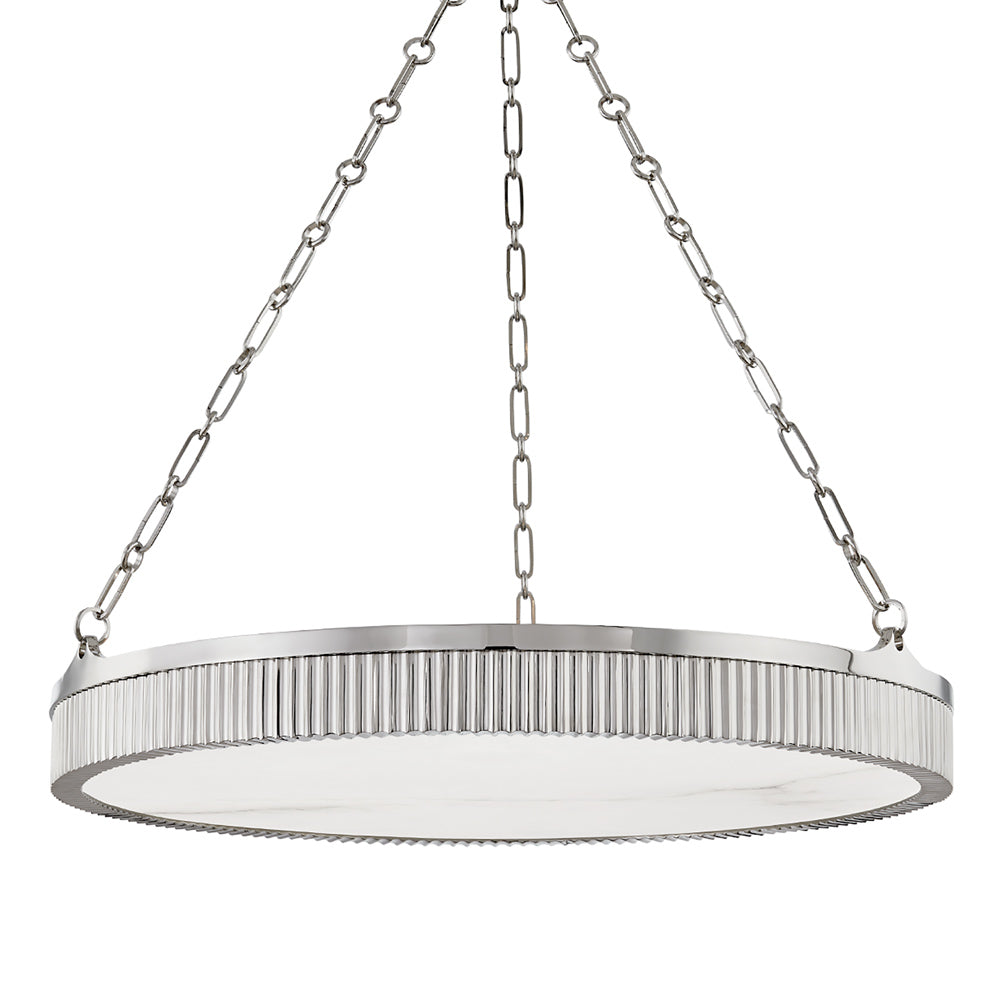 Lynden Chandelier in Polished Nickel (8-Light).
