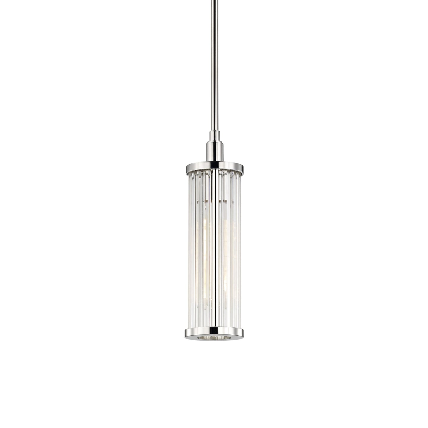 Marley Pendant Light in Polished Nickel.