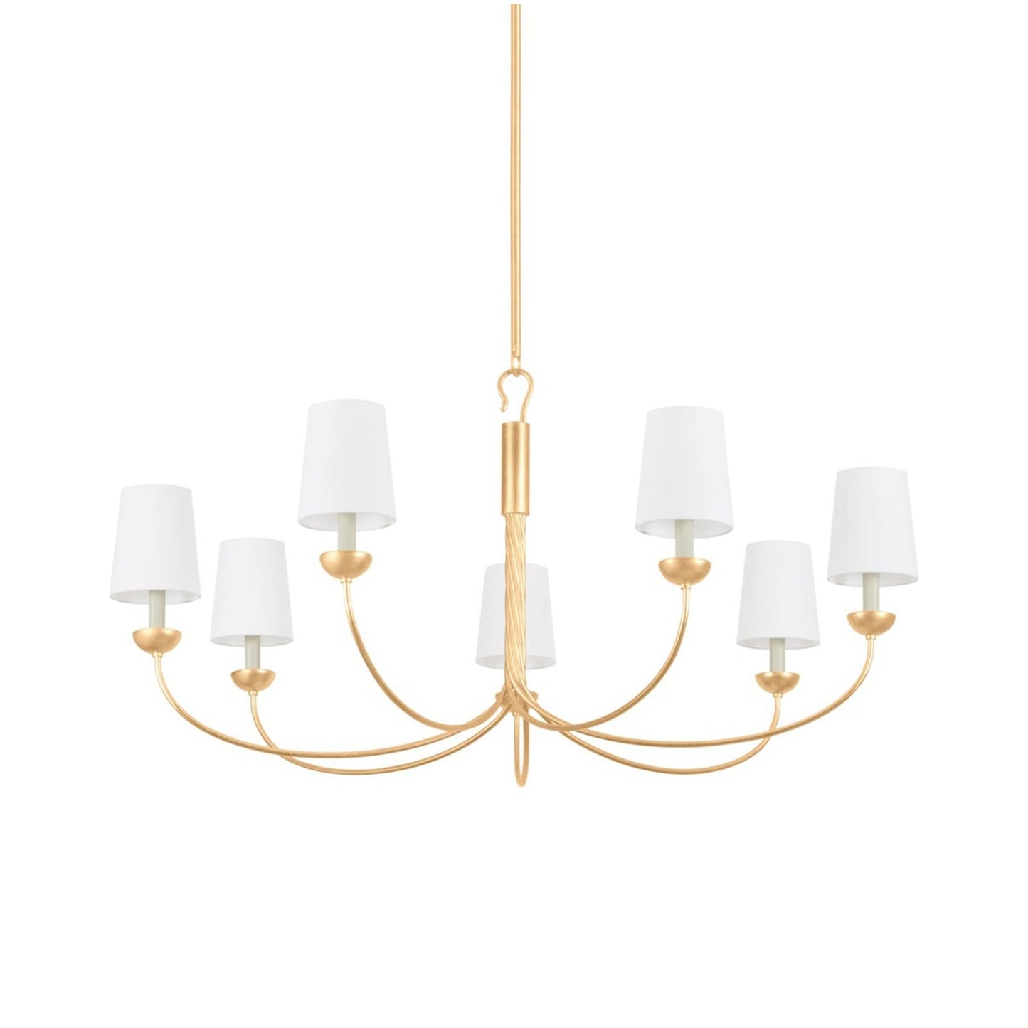 Montpelier Chandelier in Vintage Gold Leaf (7-Light).